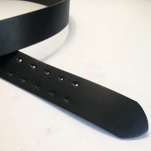 Black Gold Wide Band Vegan Leather Belt size XXL - Picture 7 of 12